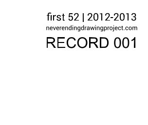 first 52  2012 - 2013  neverendingdrawingproject book cover