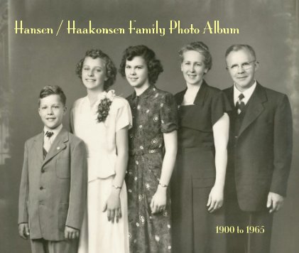 Hansen / Haakonsen Family Photo Album book cover