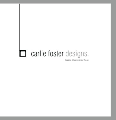 Carlie Foster Designs Portfolio book cover