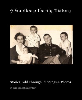A Guntharp Family History book cover