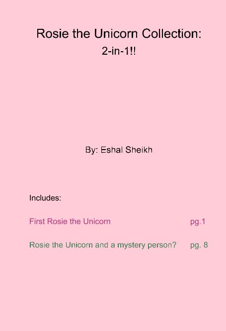 Bekijk Rosie The Unicorn Collection op Eshal Sheikh