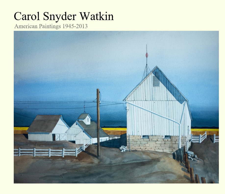 View Carol Watkin, American Paintings by Thomas Watkin