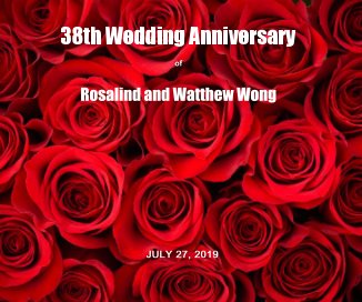 38th Wedding Anniversary book cover