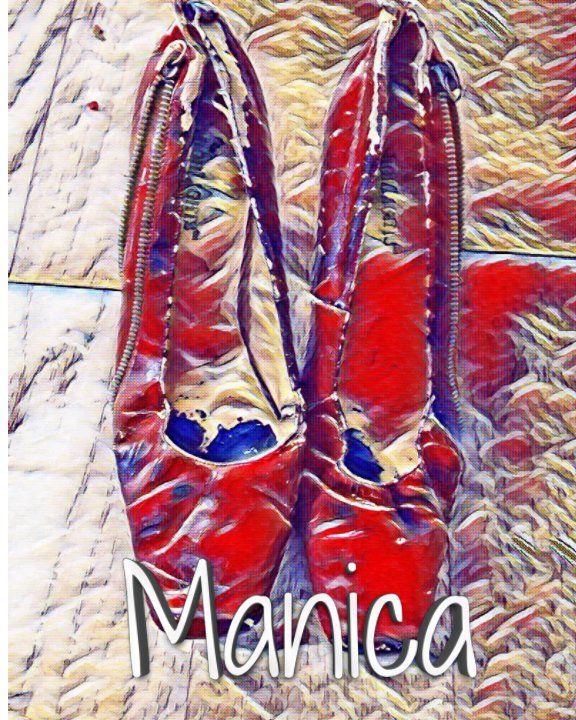 View Manica Red Pumps Clinton in Blue Dress creative Journal coloring book by Sir Michael HuhnMichael Huhn