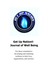 Get Up Nation® Journal for Well-Being book cover