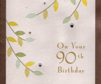 Grandma Laudie's 90th Birthday book cover