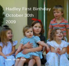 Hadley First Birthday book cover