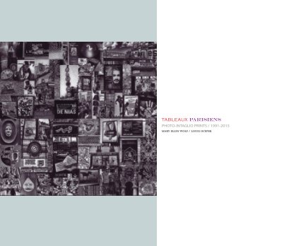 Tableaux Parisiens: Photo Intaglio Prints 1991-2015 book cover