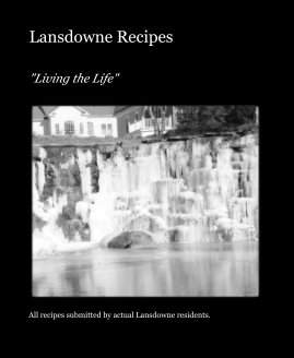 Lansdowne Recipes book cover