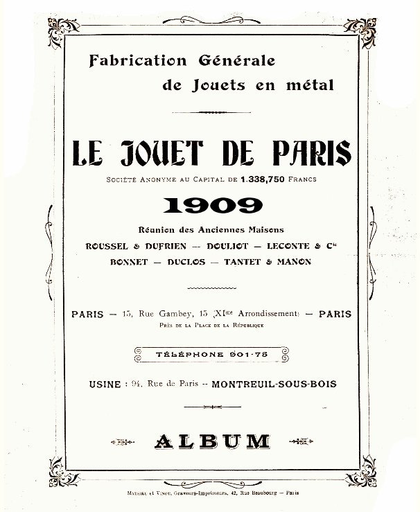 View Jouets de Paris 1909 by Jouet de Paris