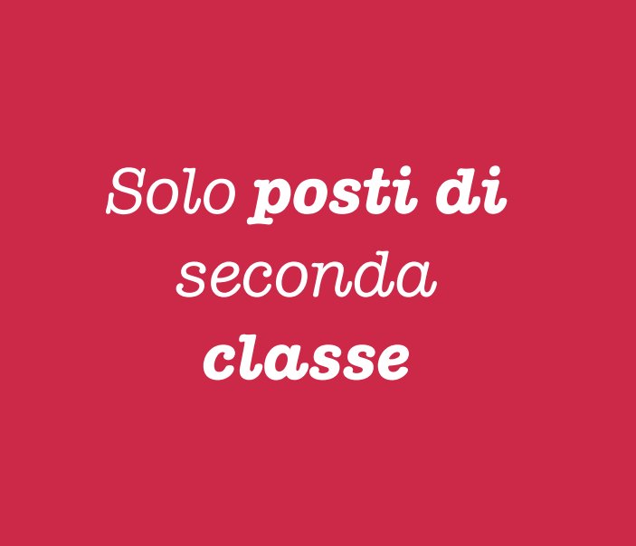 View Solo posti di seconda classe by Simone Marcato