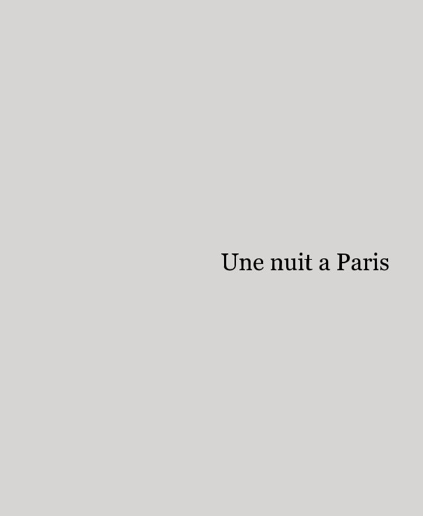 Visualizza Une nuit a Paris di Robert Buchan