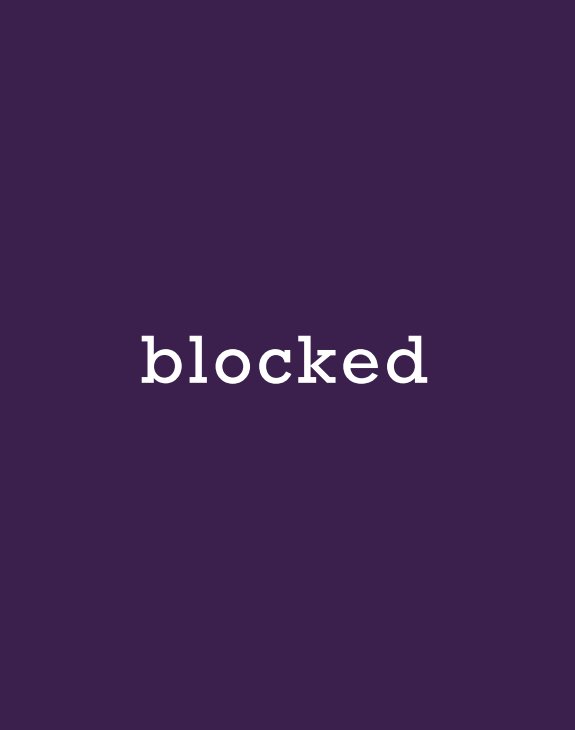 View blocked by Peter Bartlett
