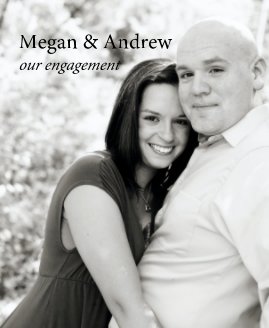 Megan & Andrew our engagement book cover