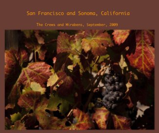 San Francisco and Sonoma, California book cover