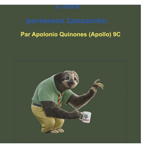 Visualizza L'ours paresseux Lanzarote: di Apolonio quinones 9C