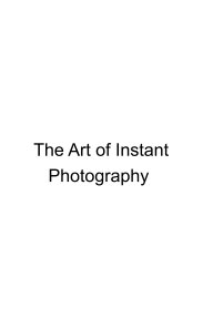 The Art of Instant Film Photography book cover