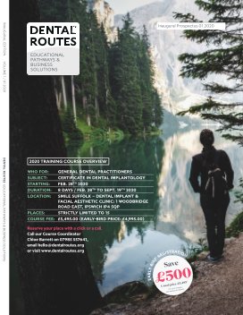 Dental Routes 2020 Prospectus book cover