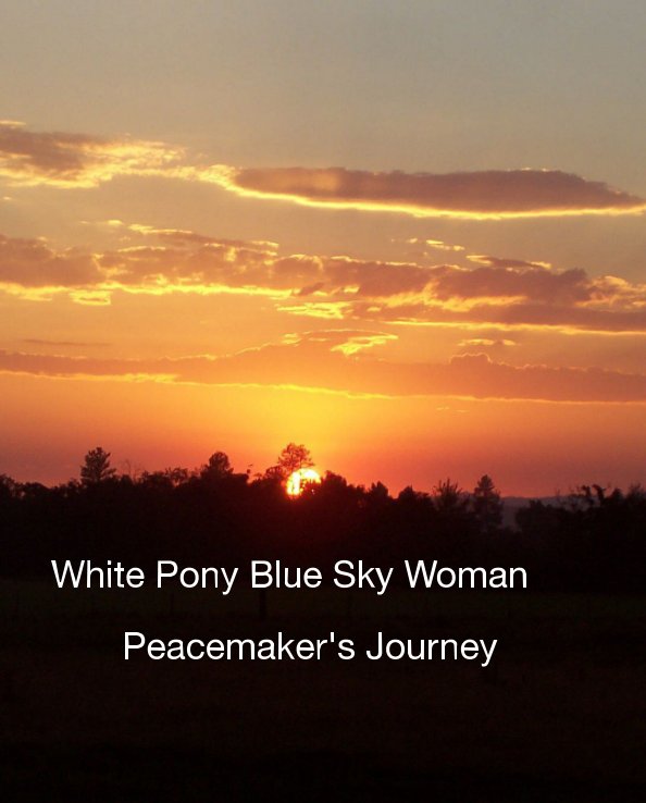 View White Pony Blue Sky Woman by Dianna Weaver