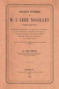 ORAISON FUNÈBRE de L'Abbé Noailles book cover