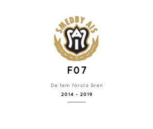 Smedby AIS - F07 book cover