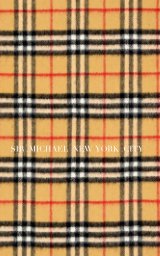 plaid sir Michael New York creative blank Journal book cover