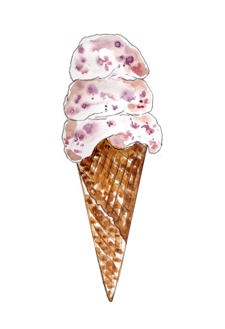 Visualizza Sweet Ice Cream Lined Notebook di Fallon Paper Co