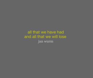 all that we have had and all that we will lose book cover