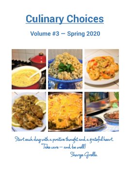 CULINARY CHOICES - Volume #3 - Spring 2020 book cover