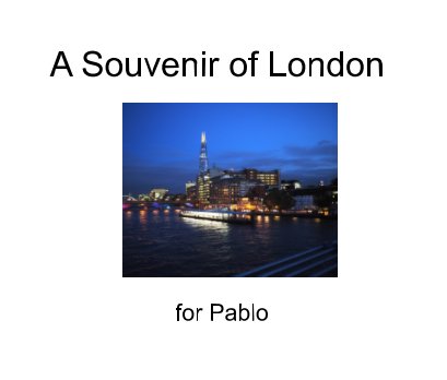 Souvenir of London book cover