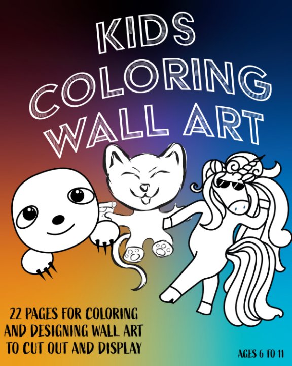 Visualizza Animals and Inspiration - Kids Coloring Book 8X10 Kids 6 to 11 di Mantablast