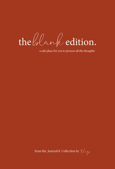 the blank edition. (Journal) nach TILAGO anzeigen