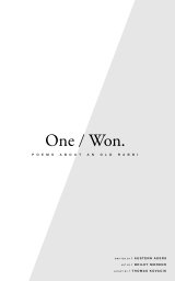 One / Won book cover