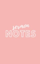 Sermon Note Taker book cover