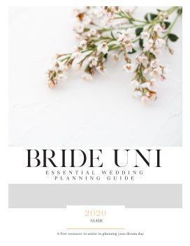 The Bride Uni Essential Wedding Planning Guide book cover