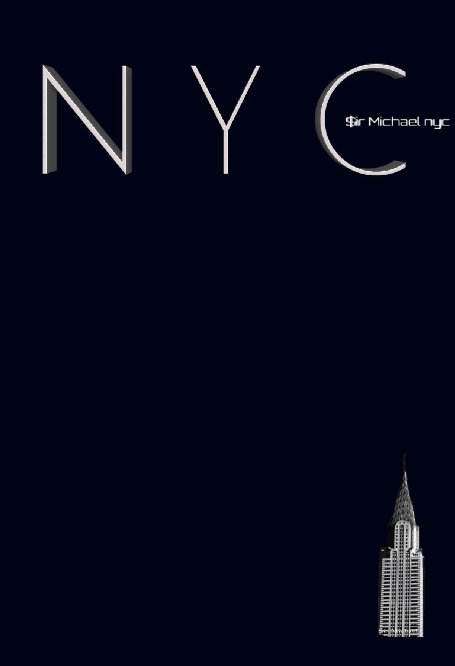 NYC Chrysler  building midnight black grid style page notepad $ir Michael Limited edition nach sir Michael Huhn, Michael Huhn anzeigen