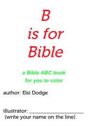 Bible alphabet coloring book cover