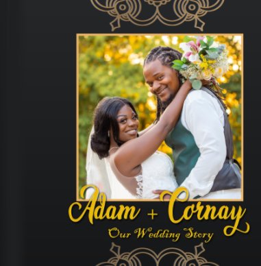 Adams + Cornay Wedding Story book cover