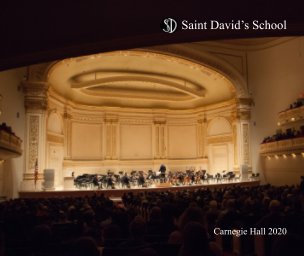 Saint David's Carnegie Hall 2020 book cover