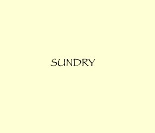 Sundry book cover