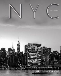 NYC  united Nations city skyline    Adult child Coloring Book limited edition book cover