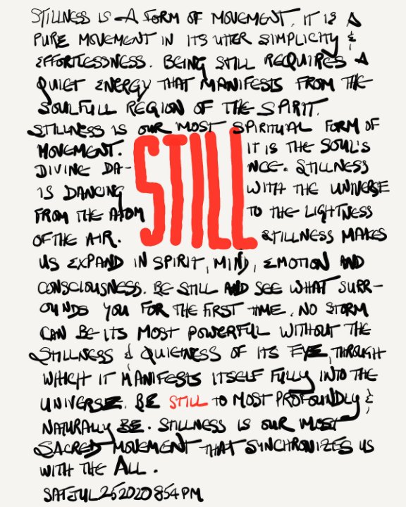 View Still - A Journal by Lloyd Pollarfd