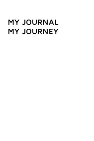 My Journal, My journey book cover