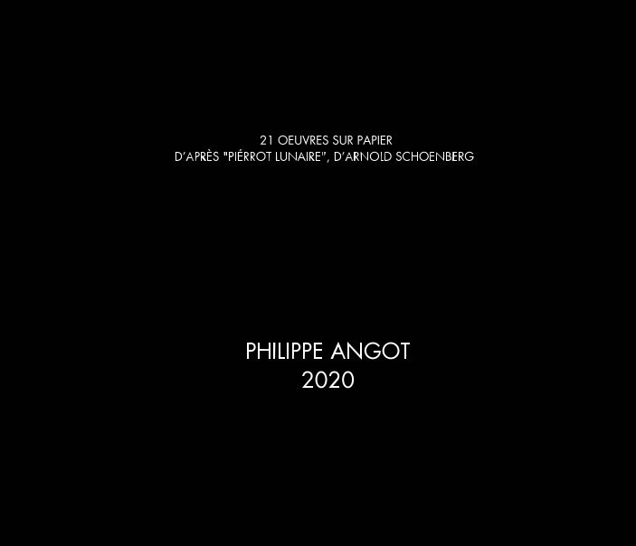 Ver 21 oeuvres sur papier d'après Pierrot Lunaire d'Arnold Schoenberg por PHILIPPE ANGOT