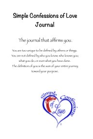 Simple Confessions of Love Journal book cover