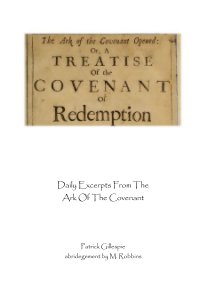 Daily Excerpts From The Ark Of The Covenant book cover