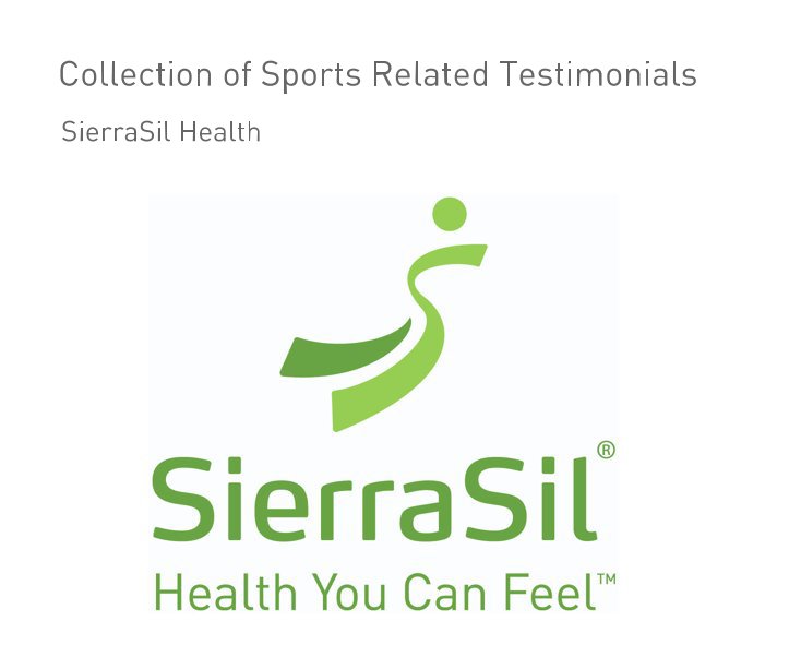 View Collection of Sports Related Testimonials by SierraSil Health