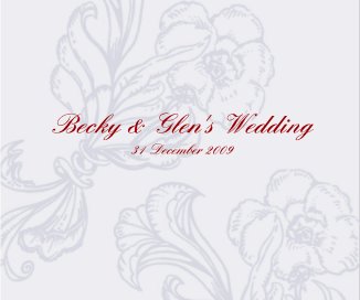 Becky & Glen's wedding book cover