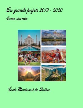 Les grands projets 2019 - 2020 (4e annee) book cover