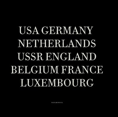 USA GERMANY NETHERLANDS USSR ENGLAND BELGIUM FRANCE LUXEMBOURG book cover